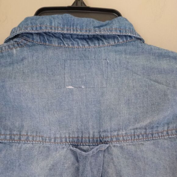 Jessica Simpson Denim Color Shirt Dress Size XS - Picture 3 of 10